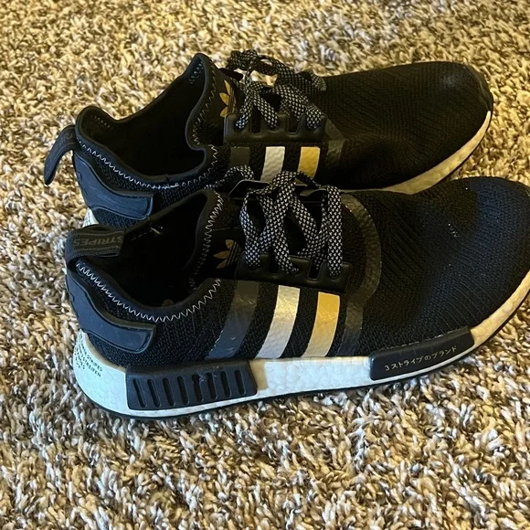 adidas gazelle silver green womens Shop Black Mens NMD R1 Lace Up Sneakers – Shoebacca main image 0